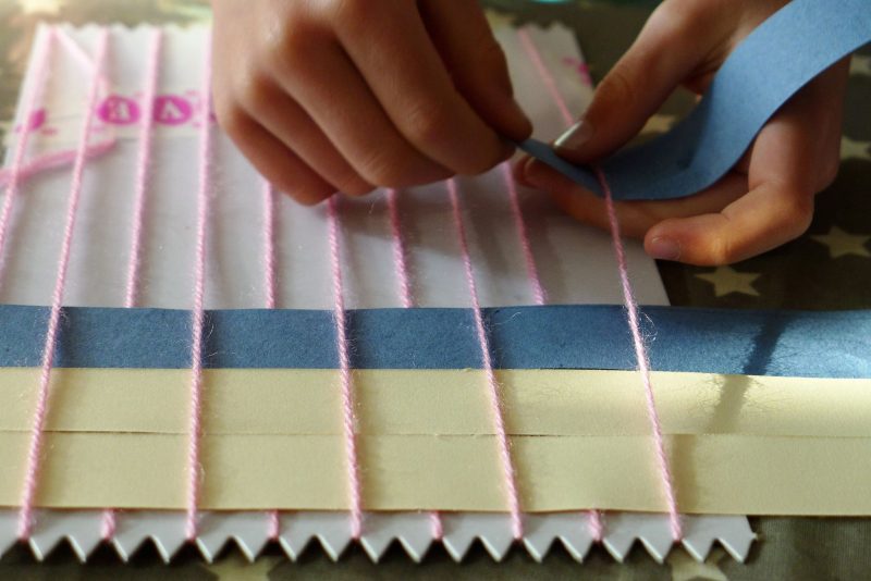 weaving russian flag for world cup 2018