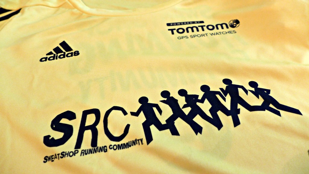 sweatshop running club shirt