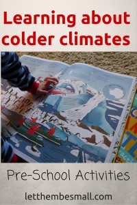Colder Climates Pre School Activities
