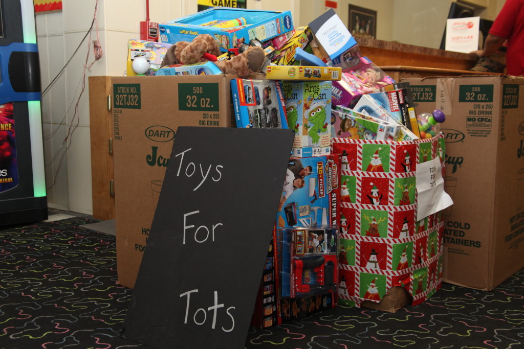 The Stars n’ Strikes Bowling Center held a Toys for Tots bowling tournament Dec. 16. Toys for Tots is a charity organization that provides toys to local children and is officially endorsed by the Marine Corps.