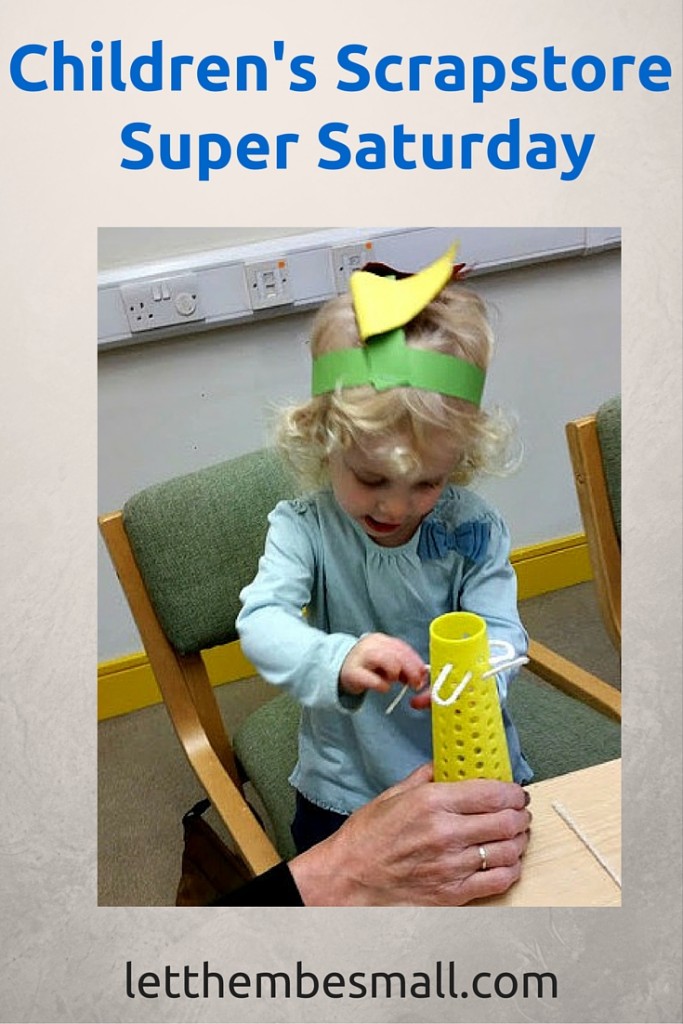 The children's scrapstore is a brilliant charity and we popped along to our local one to take part in their super saturday craft event
