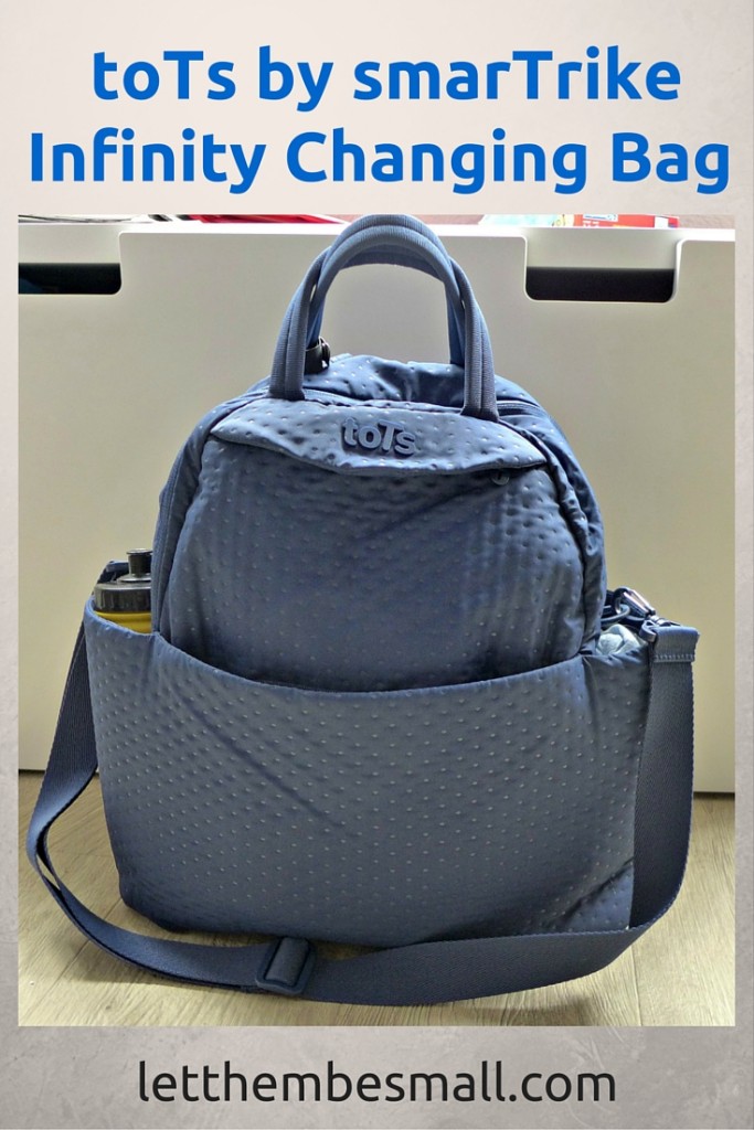 the infinity chanigng bag from toTs by smartrike is a brilliant changing bag - will hold everything (and more)