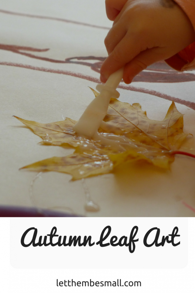 super autumn (fall) art idea for pre schoolers to demonstrate how a tree grows from a seed