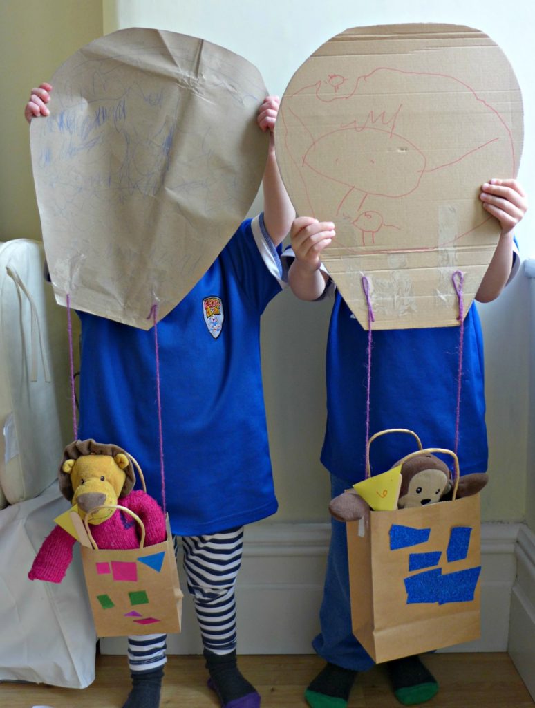 hot air balloons with the happy book club