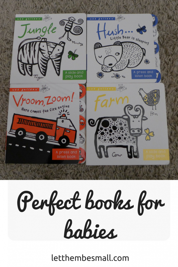 perfect baby books like these from the wee gallery range are great for little eyes and hands