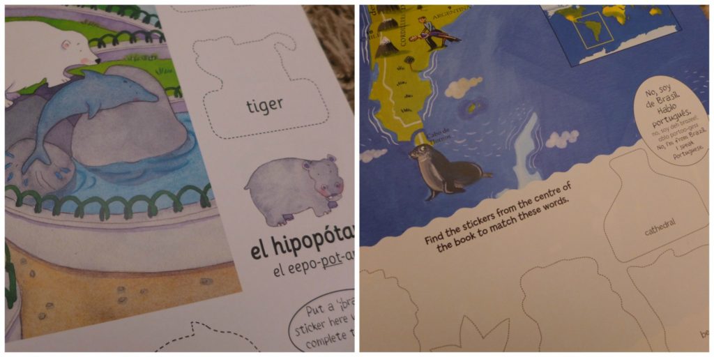 B Small publishing spanish sticker books