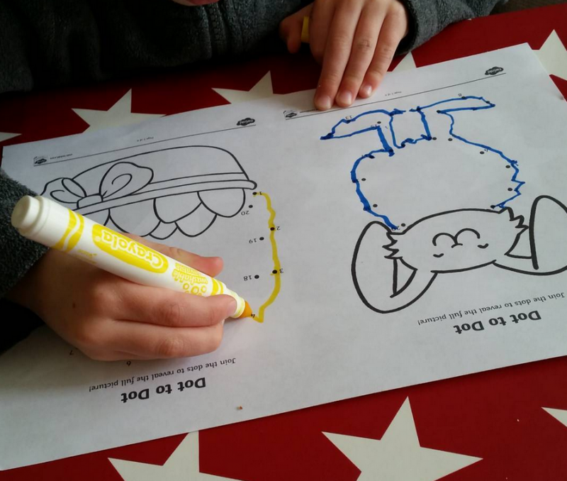 easter dot to dot sheet