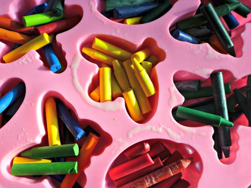 recycling wax crayons