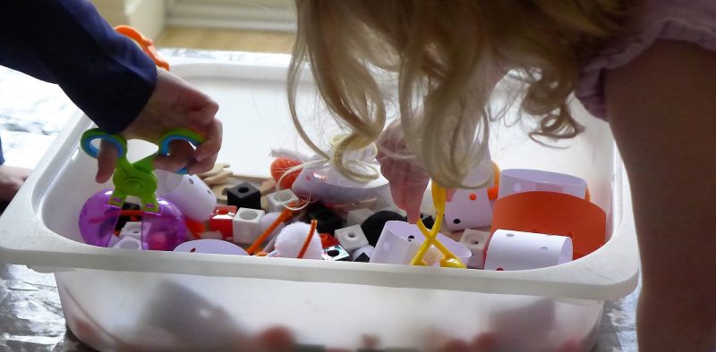 halloween fine motor skills sensory tub