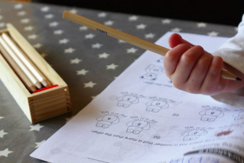 Able labels personalised natural colouring pencils in box