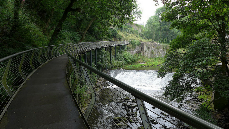 Millennium walkway new mills