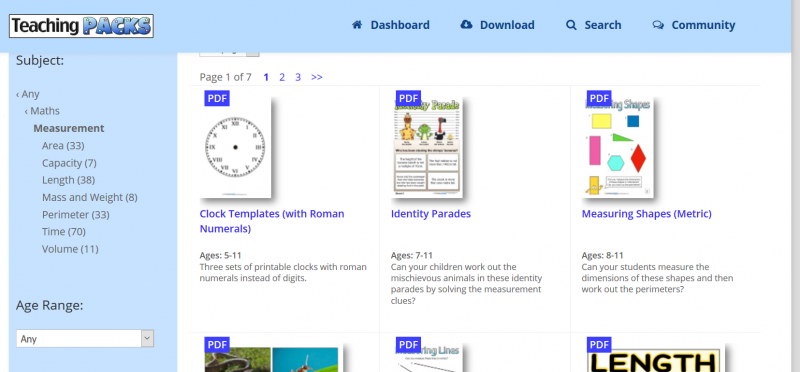 teaching packs